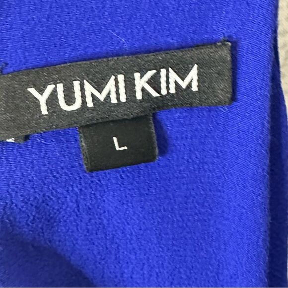 Yumi Kim So Social Royal Blue Sleeveless Midi Tulip Dress | Size L - Picture 4 of 12